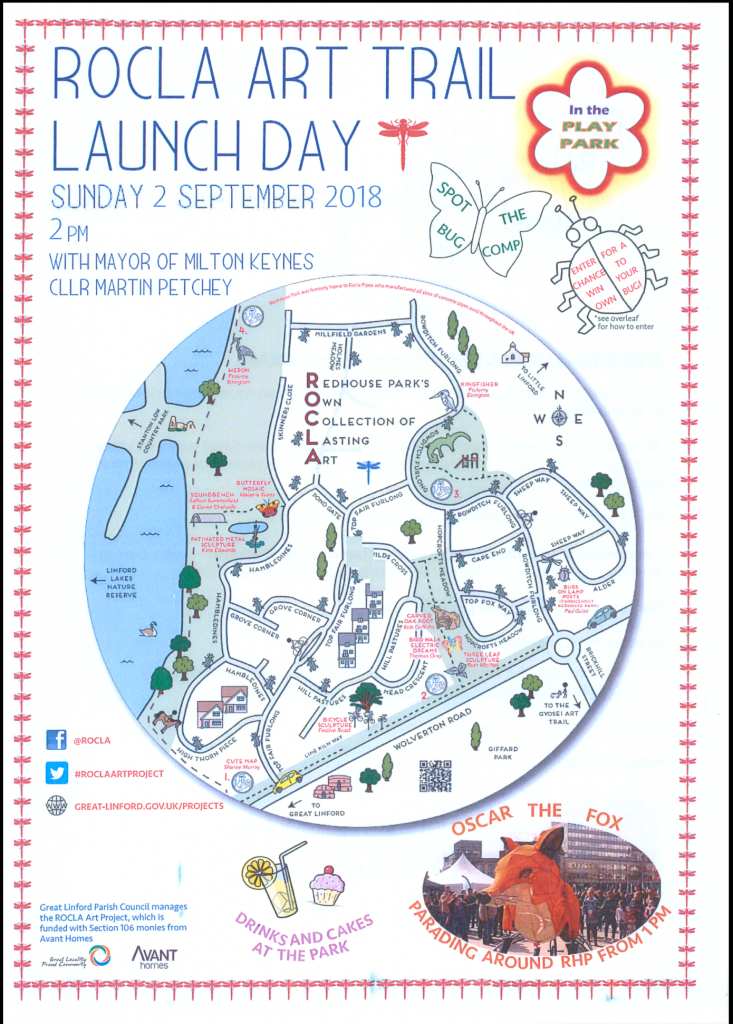 ROCLA art trail map redhouse park 