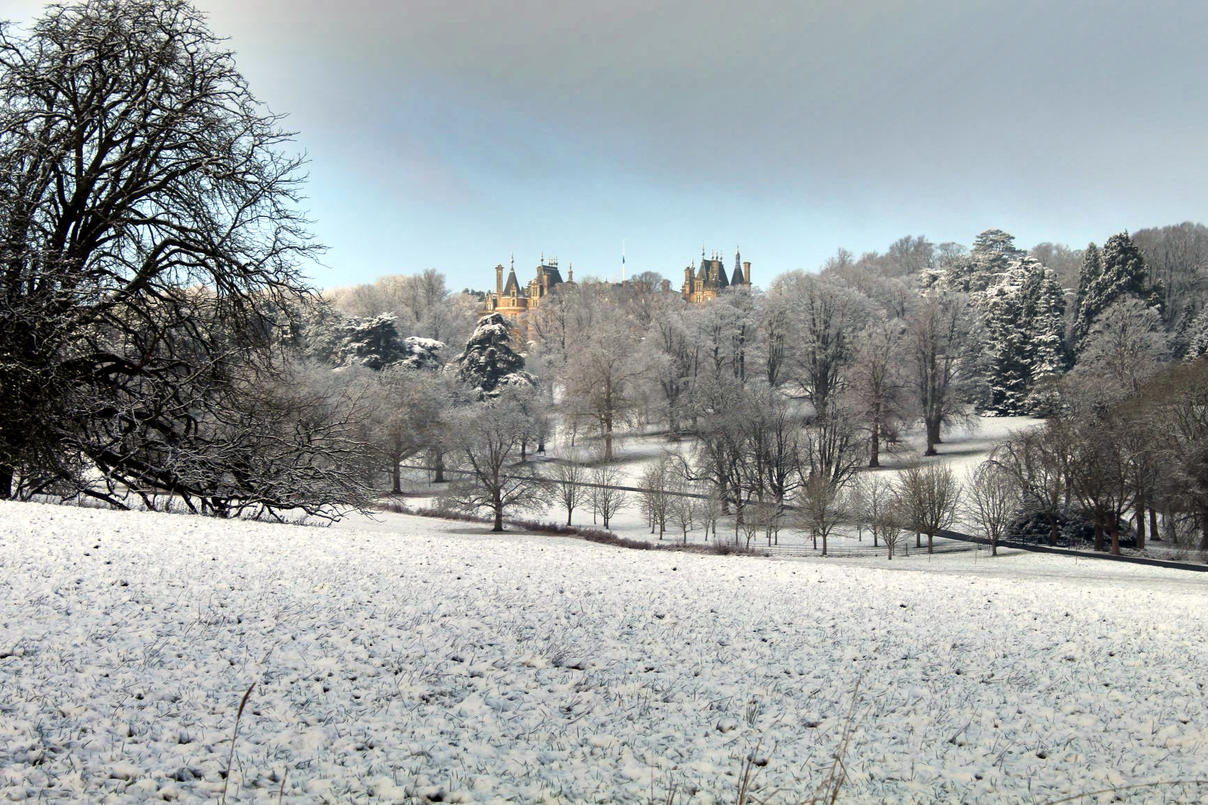 Waddesdon in the snow