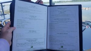 Menu draycote water 