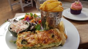 broccoli quiche at the old shed 