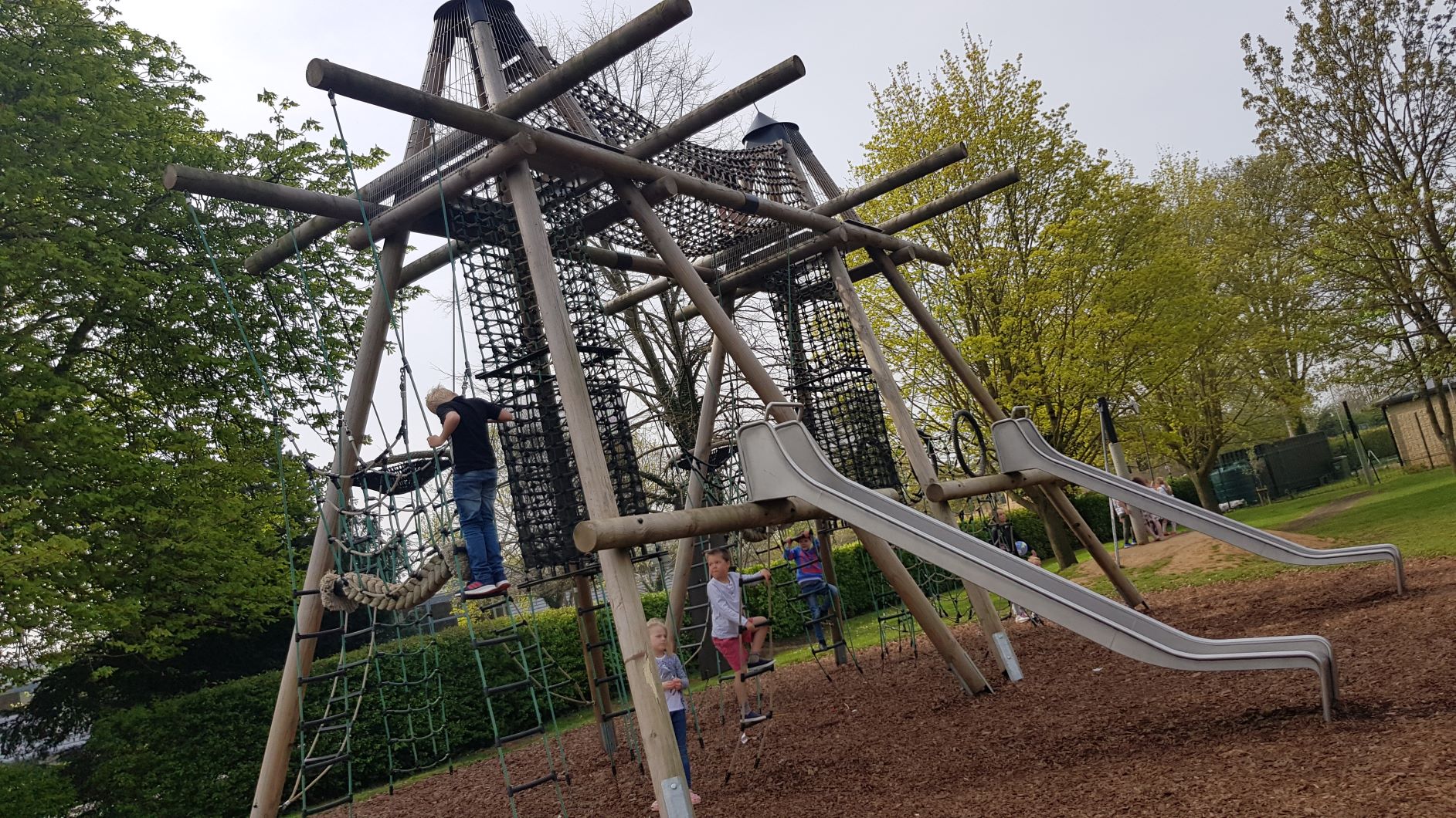 The Leys climbing frame