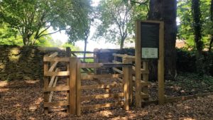 Entrance to swalcliffe play park 