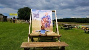 Cotswold Farm Park giant deck chair 