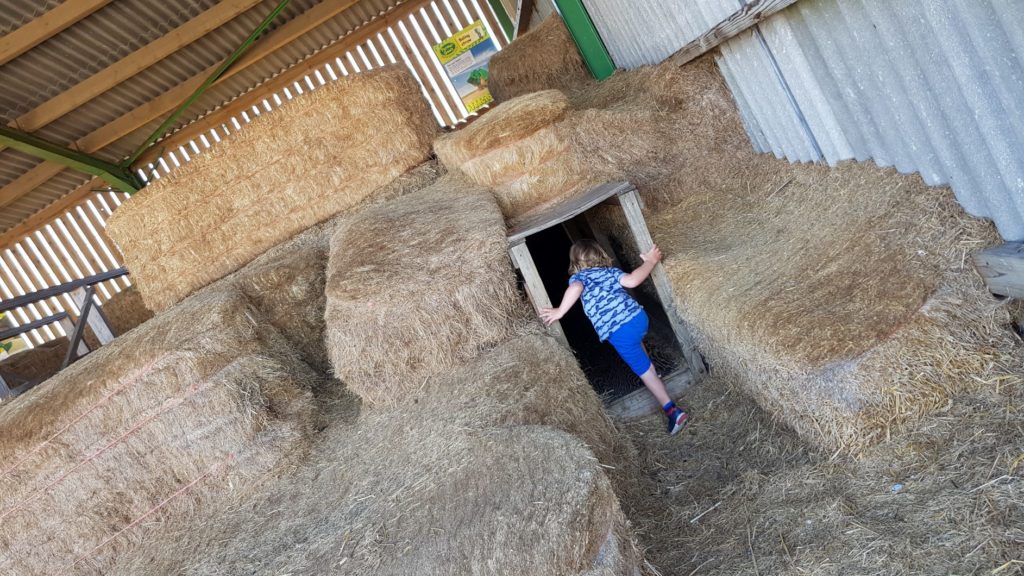 Hay Bale Barn in farmer gow's 