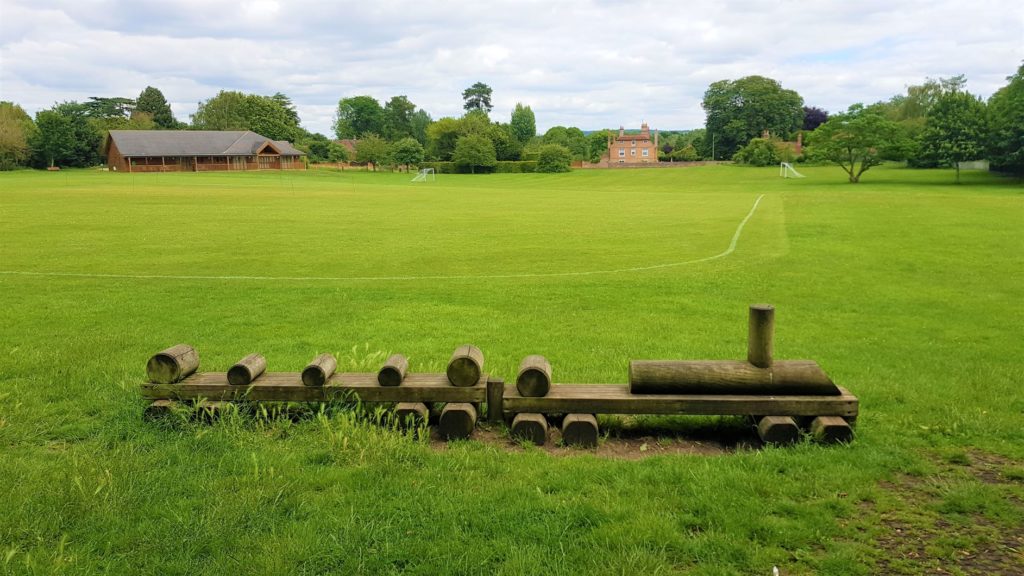 Small wooden play train 