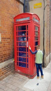 Phone box decoration 