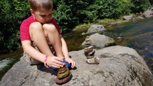 Rock stacking 