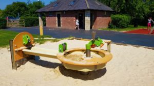 water play at the riverside play park 