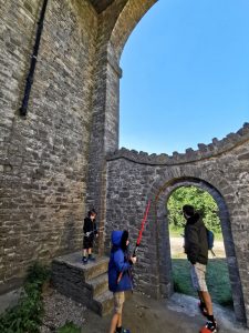 Inside the water tower