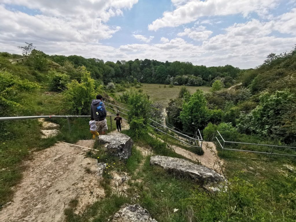 View from the top of Kirtlington quarry 