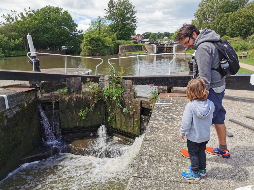 Hatton Locks with kids 