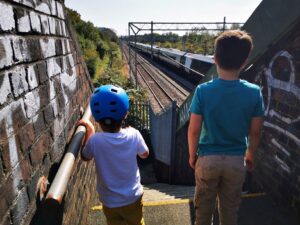 Train spotting in Milton keynes 