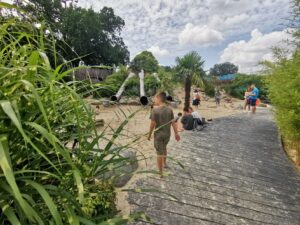 Sand pit at Kew gardens 