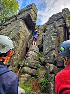 Rock climbing in yorkshire